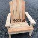 Chaise de jardin bois palette modele T